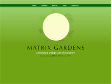 Tablet Screenshot of matrixgardens.com
